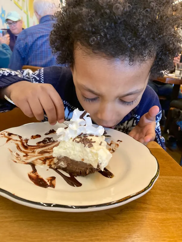 Annual Frozen ice Cream pie- his most favorite desert !