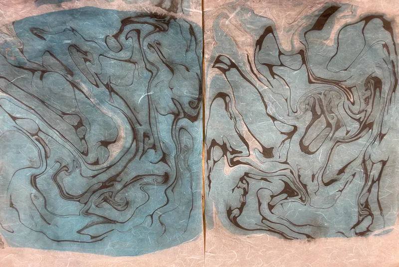 Japanese water marbling