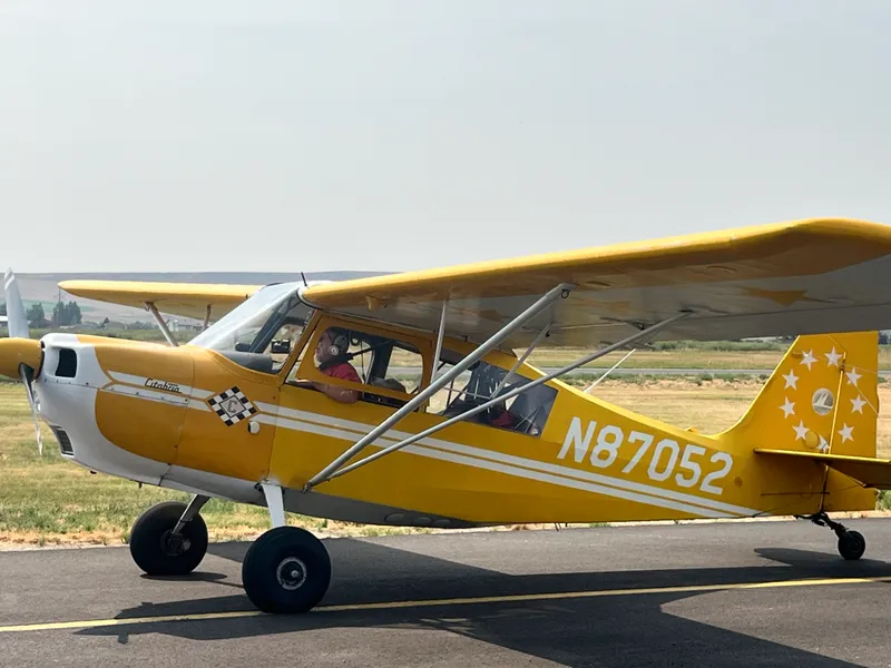 ALR 30 Leethal, Cpt. Crunch, Mama Bear, Lee, Colter, at Three Forks Fly-In 8/3/24 (Dog is Ava, copilot for a plane) Dog is my co-pilot!