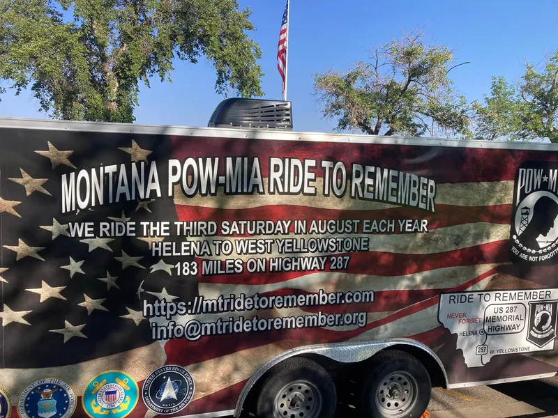 MT Ride to Remember - POW/MIA Ride with Zig, Leethal, Cory, Brandon, Scotty, Matt, Larry, Lee, Colter, Austin, Steve, and Tank.