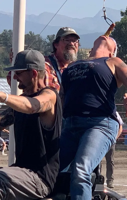 Leethal, Zig, TAZ, Scotty, and friends T. J. , and Des at Steel Horse Stampede Rodeo 8/31/24