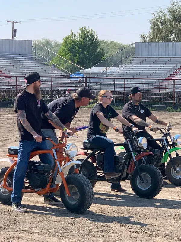 Leethal, Zig, TAZ, Scotty, and friends T. J. , and Des at Steel Horse Stampede Rodeo 8/31/24
