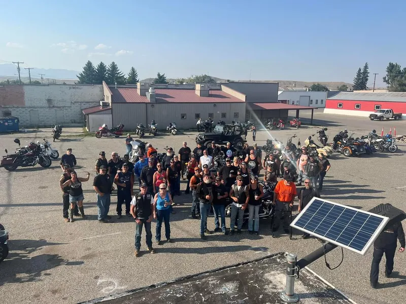 Livingston Stampede Poker Run 9/1/24 with Leethal, Larry, Colter, Sketch, Capt. Crunch, Mama Bear, and friends T. J., Dave, David, and Val.