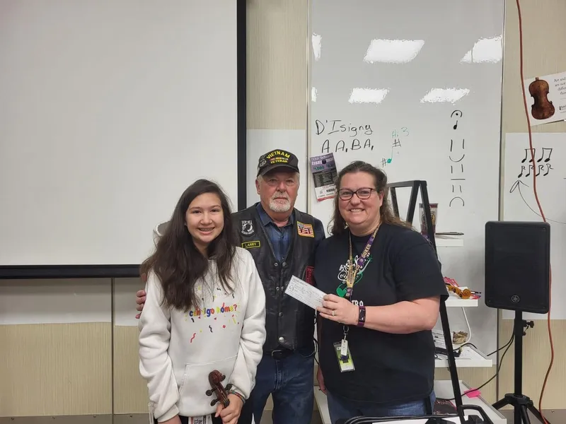 We were happy to present our donation to the Belgrade youth symphony to attend ceremonies in Normandy, France, to honor veterans.