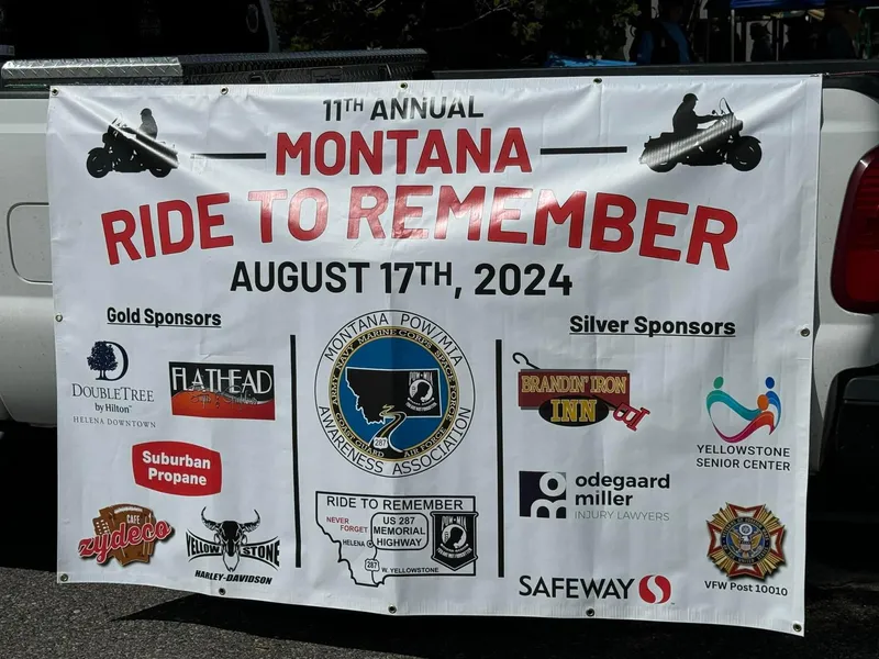 MT Ride to Remember - POW/MIA Ride with Zig, Leethal, Cory, Brandon, Scotty, Matt, Larry, Lee, Colter, Austin, Steve, and Tank.